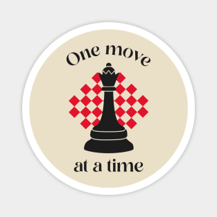 One move at a time Chess Magnet